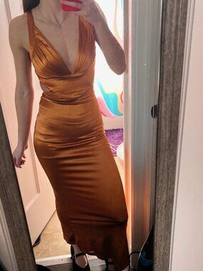 Hello Molly Orange Dress